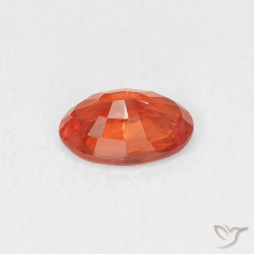 9,17 ctw natürlicher Amber Orange Saphir, Oval, VS