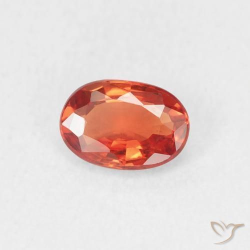 9,17 ctw natürlicher Mittelorange Saphir, Oval, VVS-VS