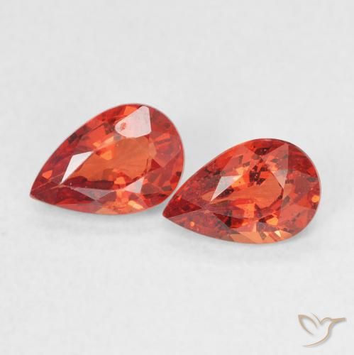 1.10 ct natürliche Mittelrot Saphir-Edelsteine, Birnenform, VVS-VS