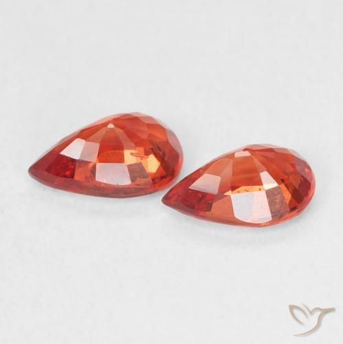 1.10 ct natürliche Mittelrot Saphir-Edelsteine, Birnenform, VVS-VS