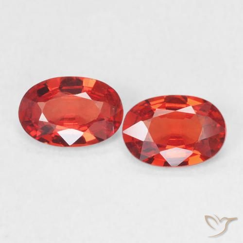 0.95ctw Natürlicher Leuchtendes Purpurrot Saphir, Oval, VVS-VS