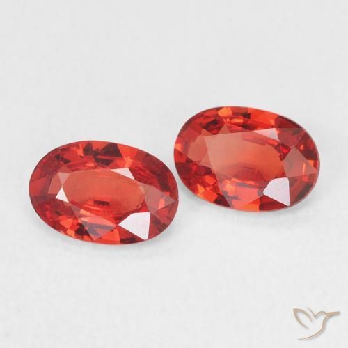 0.95 ct natürliche Leuchtendes Purpurrot Saphir-Edelsteine, Oval, VVS-VS