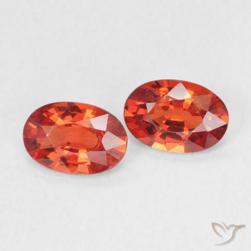 0.98 ct natürliche Leuchtendes Purpurrot Saphir-Edelsteine, Oval, VVS-VS