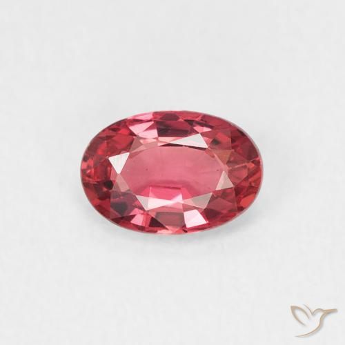 0.55ct Natürlicher Mittelrot Saphir, Oval, VVS