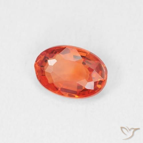 9,17 ctw natürlicher Feuerorange Saphir, Oval, VVS