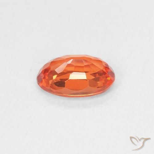 9,17 ctw natürlicher Feuerorange Saphir, Oval, VVS