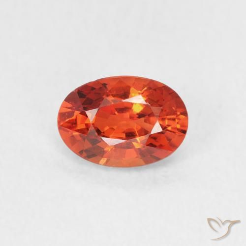 0.63ct Natürlicher Mittelrot Saphir, Oval, VVS