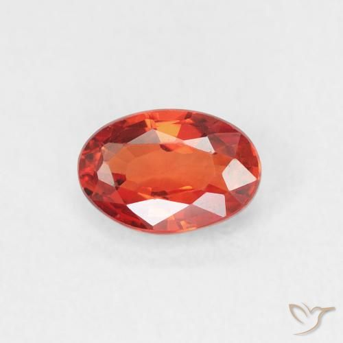 0.67ct Natürlicher Intensives Rot Saphir, Oval, VVS