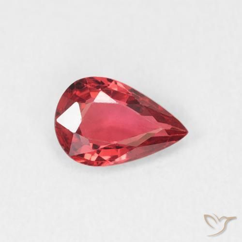 9,17 ctw natürlicher Mittelrot Saphir, Birnenform, VVS