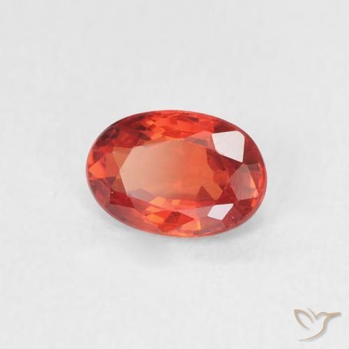 9,17 ctw natürlicher Mittelrot Saphir, Oval, VVS