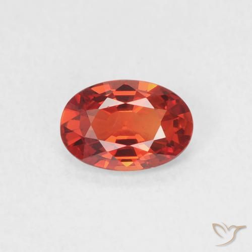 0.51ct Natürlicher Mittelrot Saphir, Oval, VVS