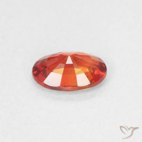 9,17 ctw natürlicher Mittelrot Saphir, Oval, VVS