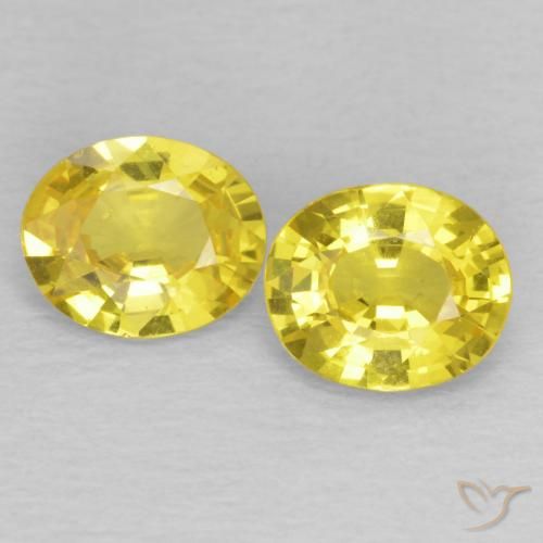 1.23ctw Natürlicher Cyber-Gelb Saphir, Oval, VS
