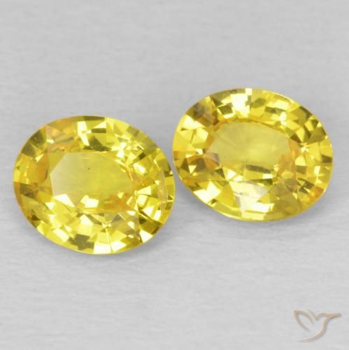 1.33ctw Natürlicher Cyber-Gelb Saphir, Oval, VS