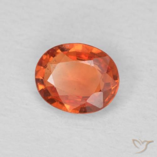 9,17 ctw natürlicher Feuerorange Saphir, Oval, VS