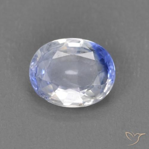 0.54ct Natürlicher Pastellblau Saphir, Oval, VS