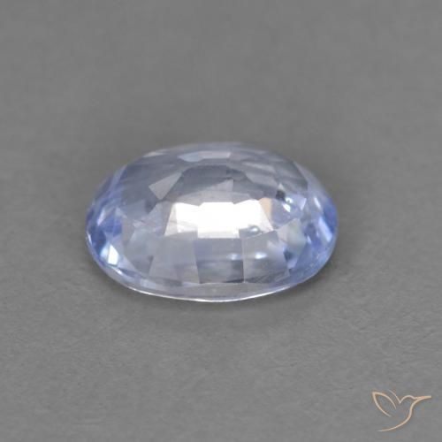 9,17 ctw natürlicher Pastellblau Saphir, Oval, VS
