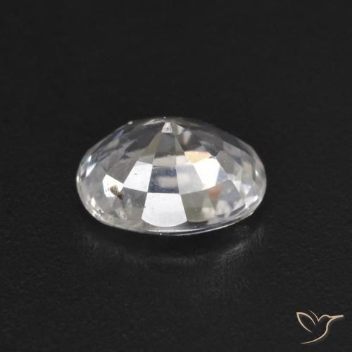 9,17 ctw natürlicher Weiß Saphir, Oval, VS