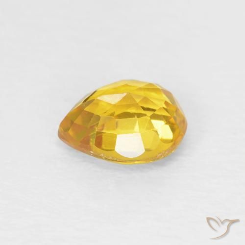 9,17 ctw natürlicher Golden Saphir, Birnenform, VVS-VS