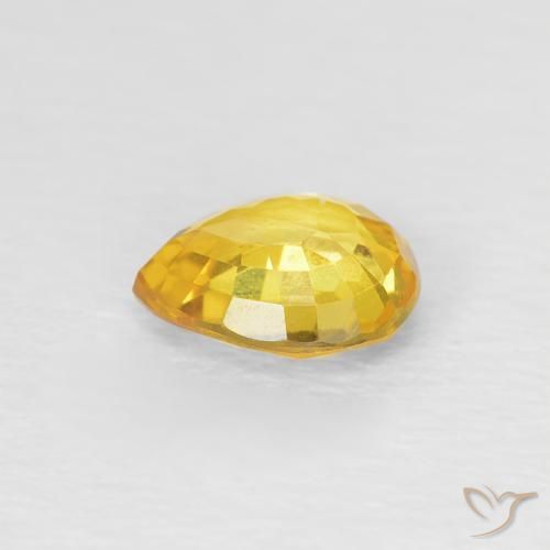 9,17 ctw natürlicher Golden Saphir, Birnenform, VVS-VS
