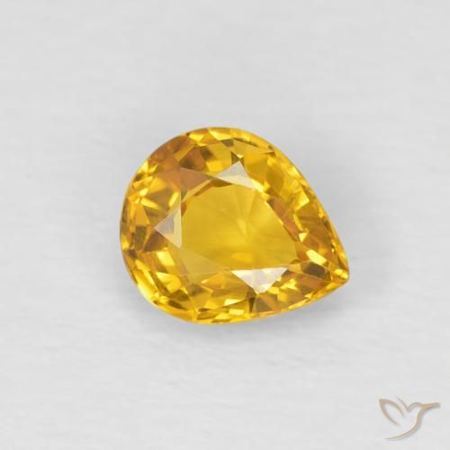 9,17 ctw natürlicher Golden Saphir, Birnenform, VS