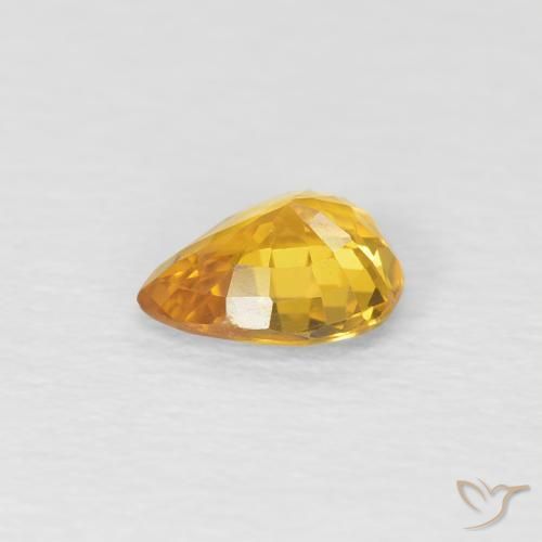 9,17 ctw natürlicher Golden Saphir, Birnenform, VS