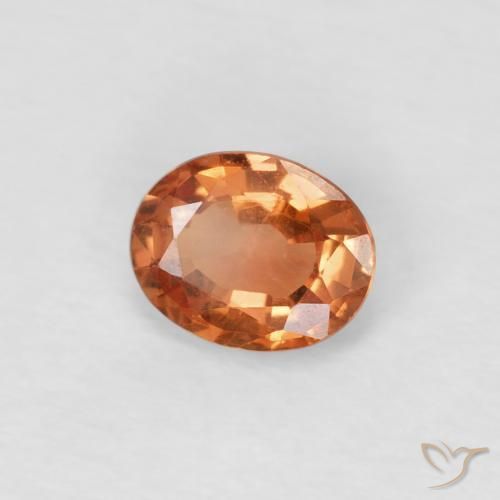 9,17 ctw natürlicher Hellbräunliches Orange Saphir, Oval, VS