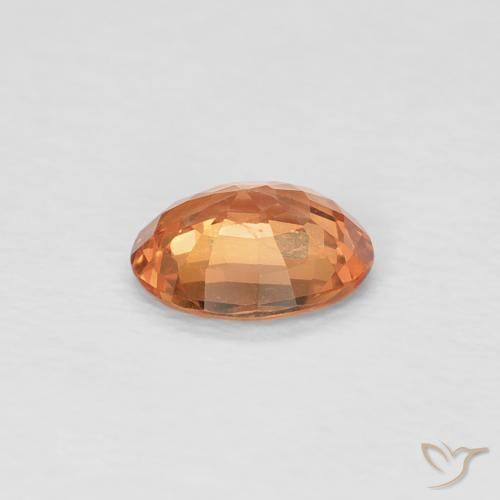 9,17 ctw natürlicher Hellbräunliches Orange Saphir, Oval, VS