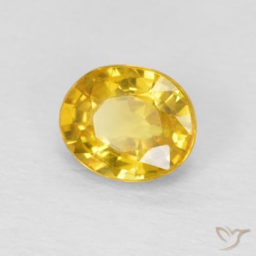 9,17 ctw natürlicher Golden Saphir, Oval, VVS-VS
