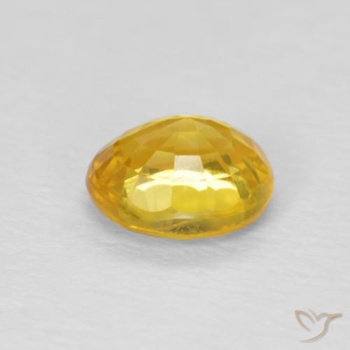 9,17 ctw natürlicher Golden Saphir, Oval, VVS-VS