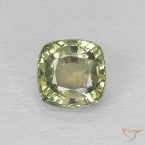 0.66ct Natürlicher Salbeigrün Saphir, Kissen, VS