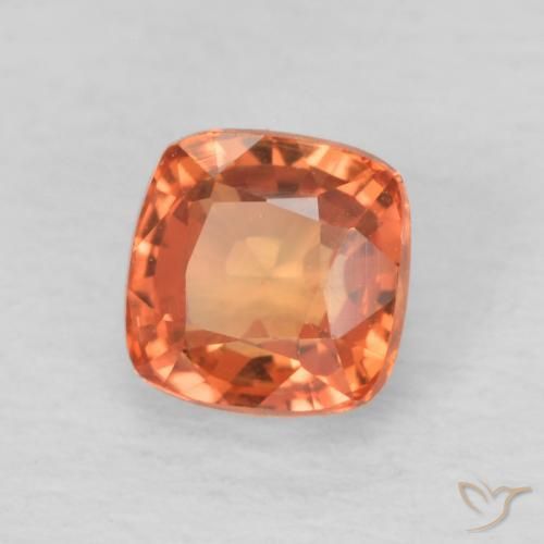 9,17 ctw natürlicher orange-rot Saphir, Kissen, VVS
