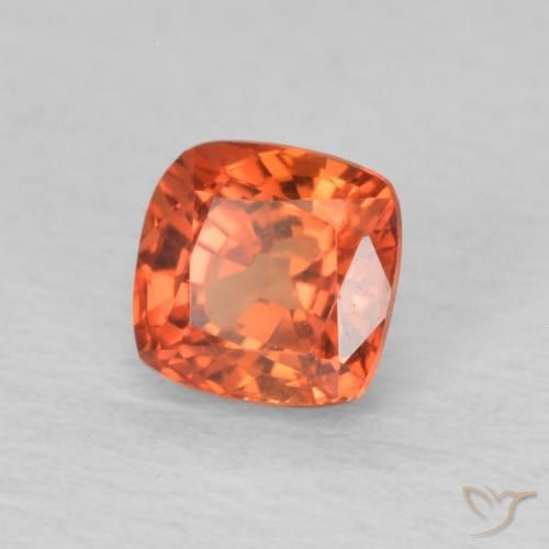 9,17 ctw natürlicher Feuerorange Saphir, Kissen, VVS