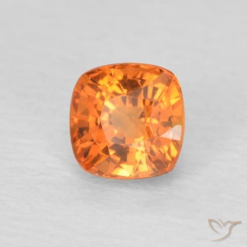 9,17 ctw natürlicher hellorange Saphir, Kissen, VVS