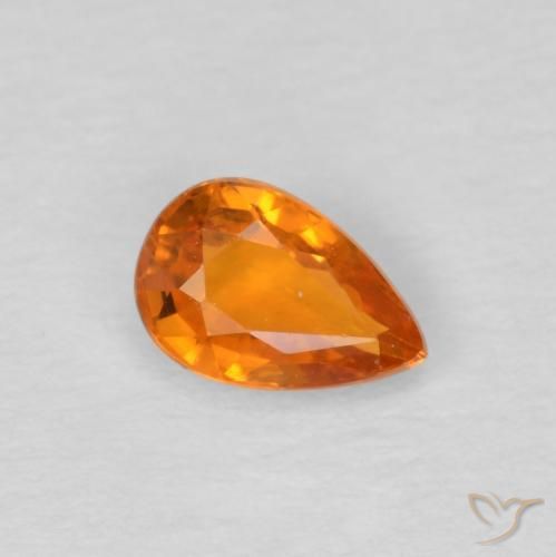 9,17 ctw natürlicher Mittelorange Saphir, Birnenform, VS