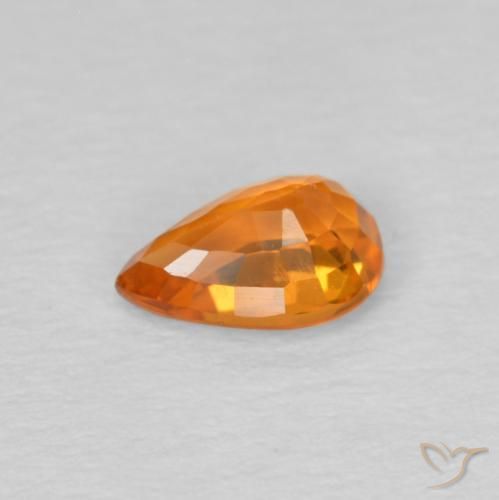 9,17 ctw natürlicher Mittelorange Saphir, Birnenform, VS