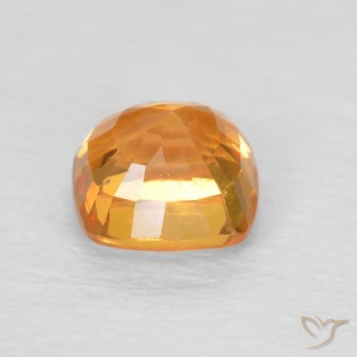 9,17 ctw natürlicher Mittelorange Saphir, Kissen, VVS-VS