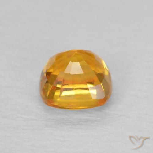 9,17 ctw natürlicher Orange-Gold Saphir, Kissen, VVS-VS
