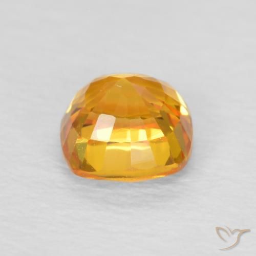 9,17 ctw natürlicher Orange-Gold Saphir, Kissen, VVS-VS