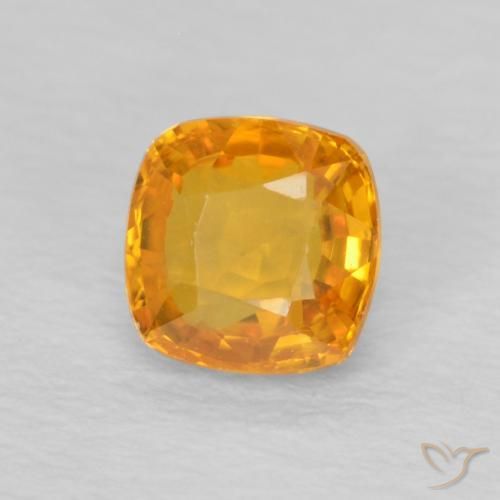 9,17 ctw natürlicher Orange-Gold Saphir, Kissen, VVS-VS