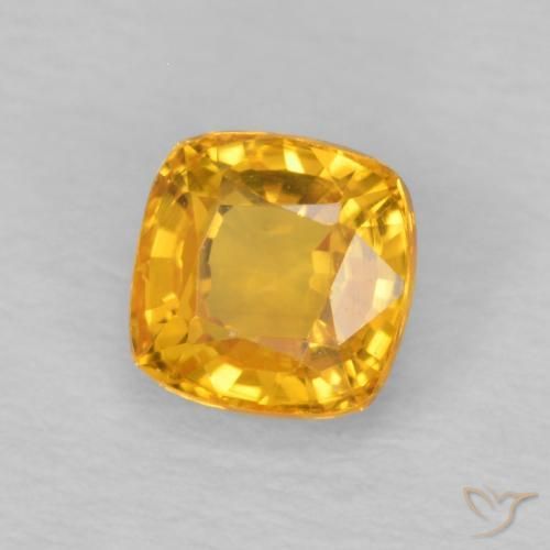 9,17 ctw natürlicher Mittelorange Saphir, Kissen, VVS