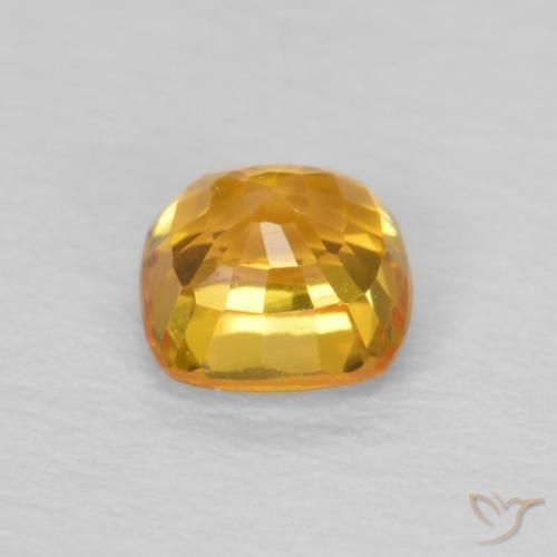 9,17 ctw natürlicher Mittelorange Saphir, Kissen, VVS