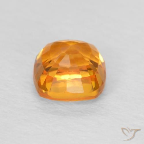 9,17 ctw natürlicher Mittelorange Saphir, Kissen, VVS
