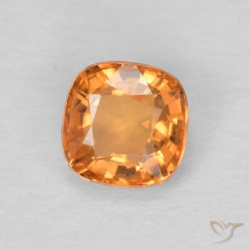 9,17 ctw natürlicher Mittelorange Saphir, Kissen, VVS
