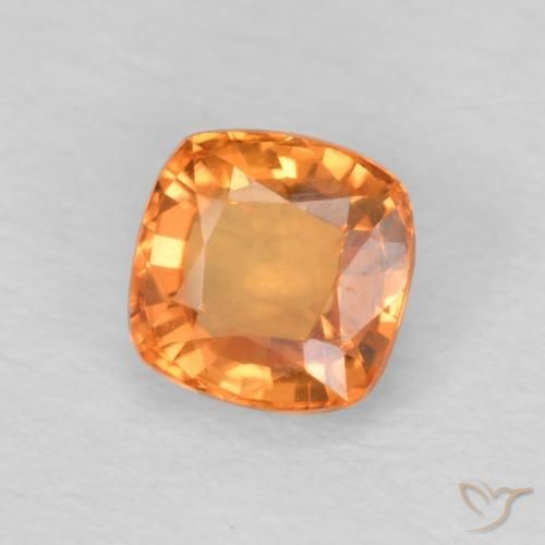 9,17 ctw natürlicher rötlich-orange Saphir, Kissen, VVS