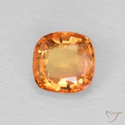 9,17 ctw natürlicher rötlich-orange Saphir, Kissen, VVS