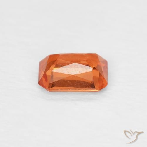 9,17 ctw natürlicher rötlich-orange Saphir, Oktagonschliff, VVS