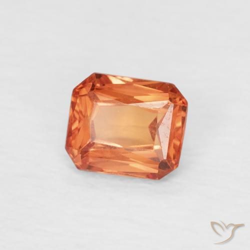 9,17 ctw natürlicher Feuerorange Saphir, Oktagonschliff, VVS