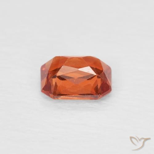 9,17 ctw natürlicher Amber Orange Saphir, Oktagonschliff, VVS