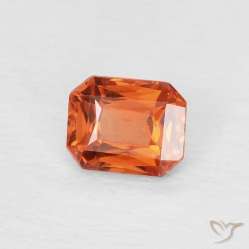 9,17 ctw natürlicher Feuerorange Saphir, Oktagonschliff, VVS